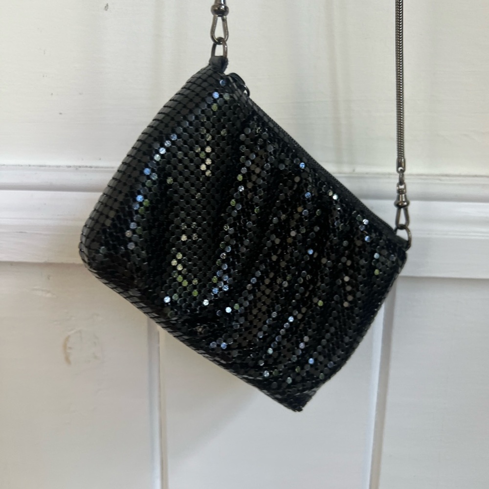 Whiting and Davis - Elegant Black Sequin Evening Bag